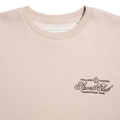 Relaxed Fit Crew Neck Sweat - Stone