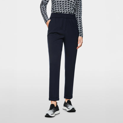 Rhodos Relaxed Fit Cuffed Trousers - Navy