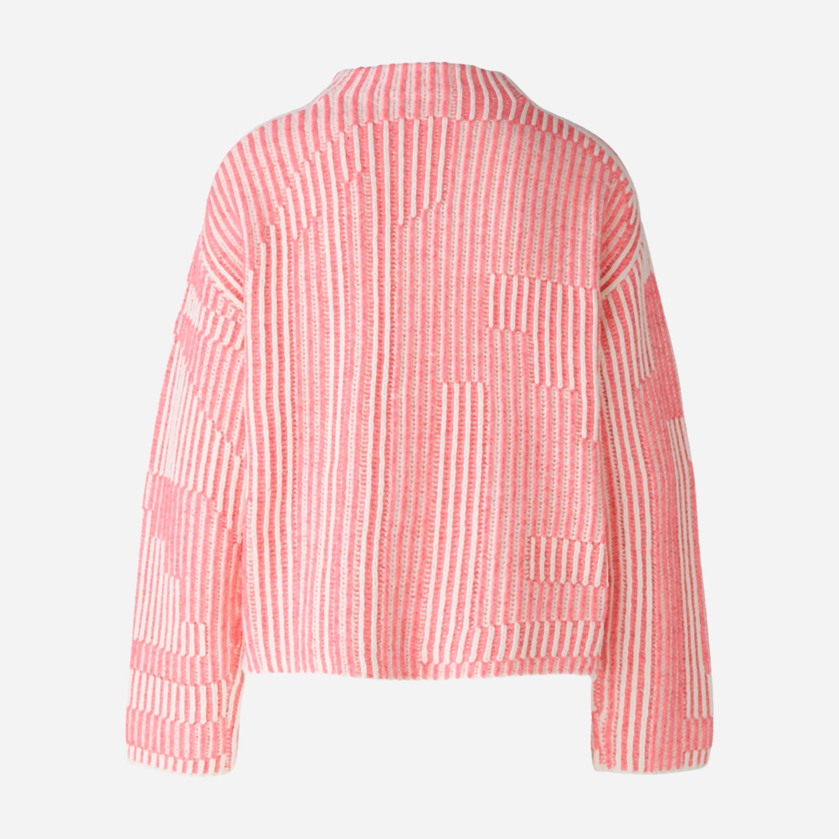 Ribbed Jumper - Pink Grey