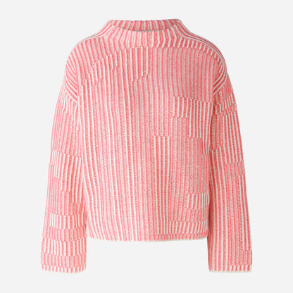 Ribbed Jumper - Pink Grey