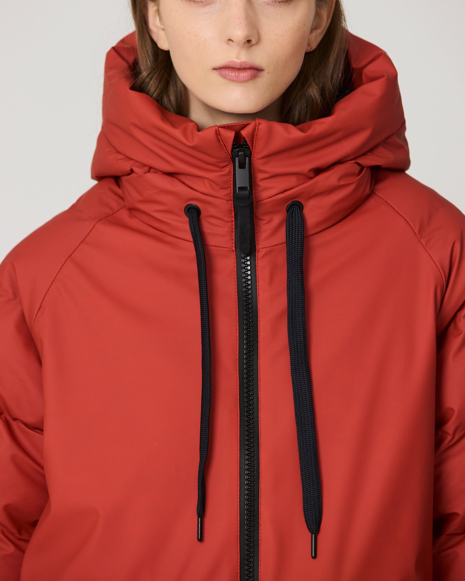Rime Quilted Coat - Red Ochre