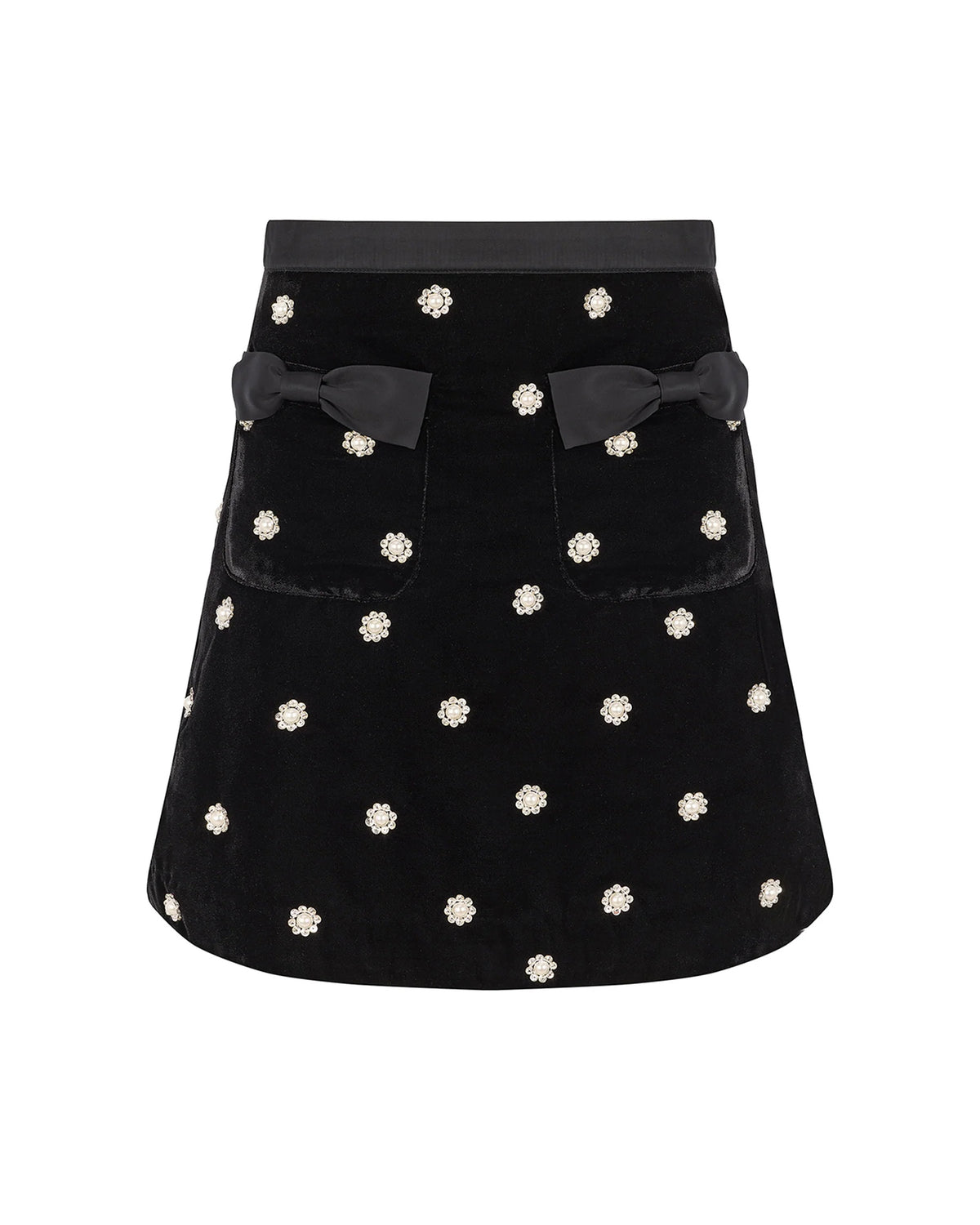Rosaline Pearl Skirt - Black