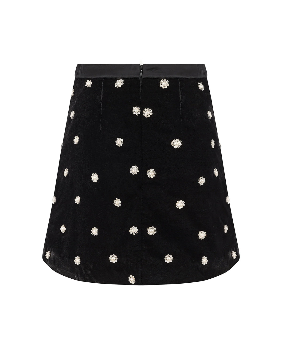 Rosaline Pearl Skirt - Black