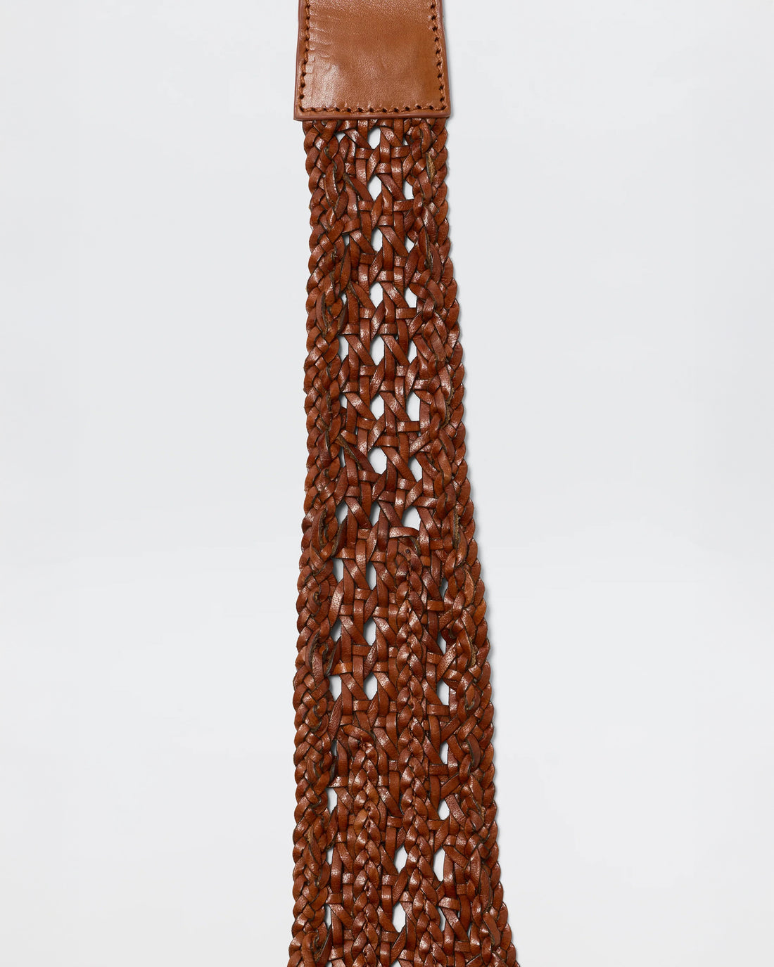 Roxella Woven Leather Belt - Tan