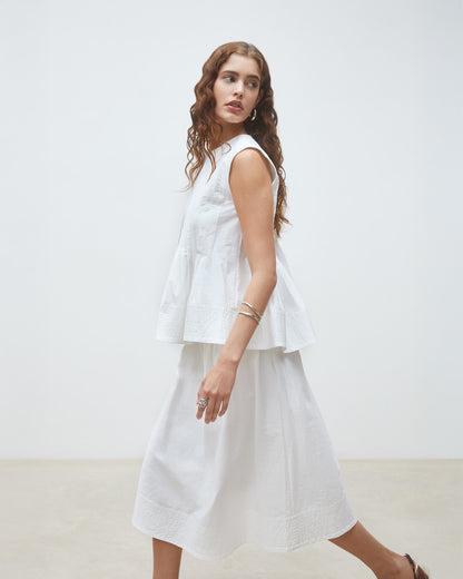 Faye Skirt - Blanc Casse