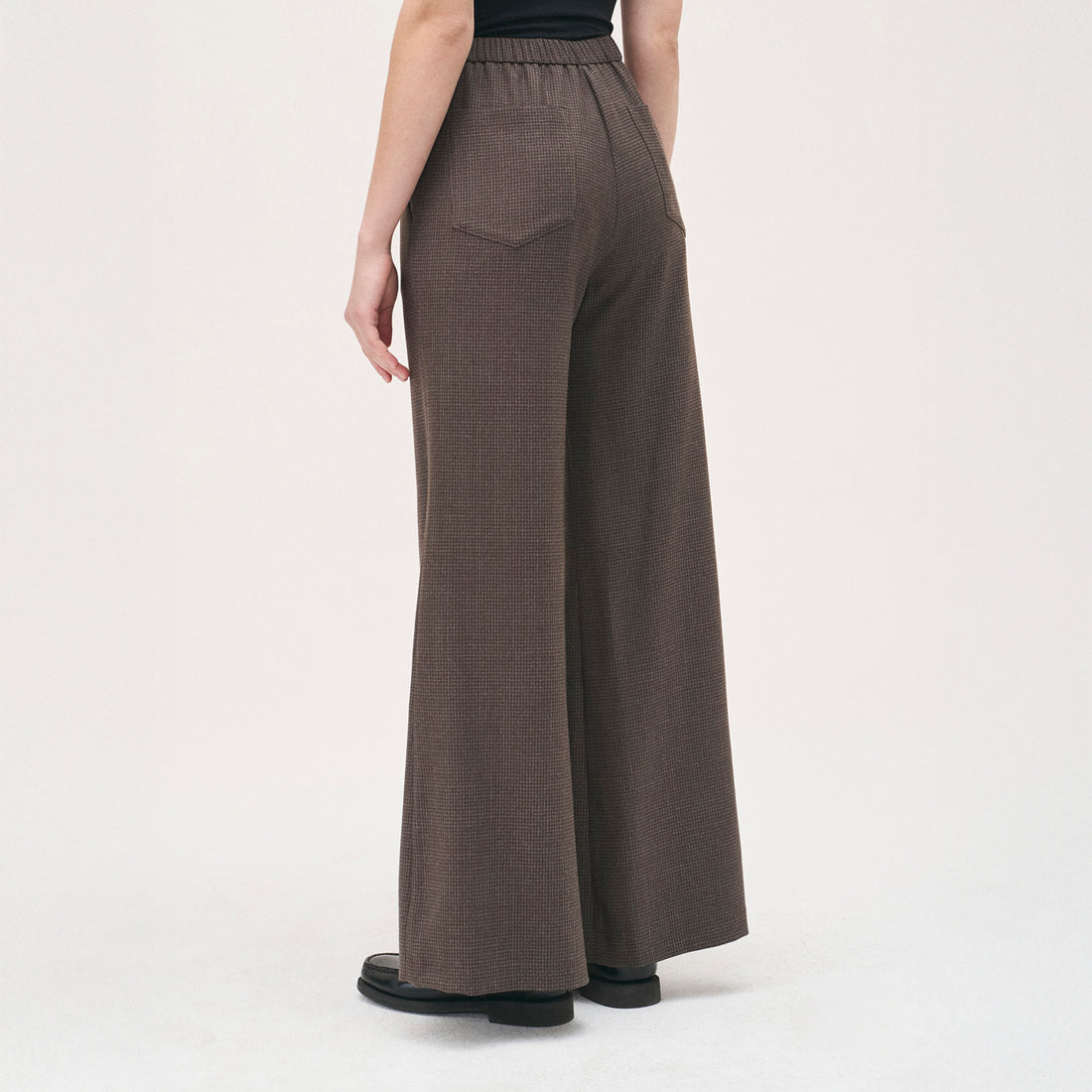 Small Check Trouser - Brown