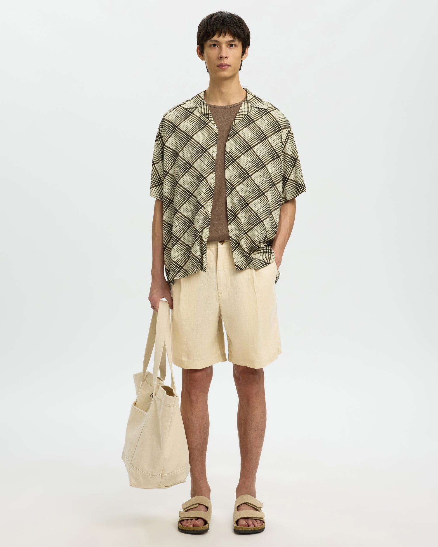 Art Linen Shorts - Oatmeal