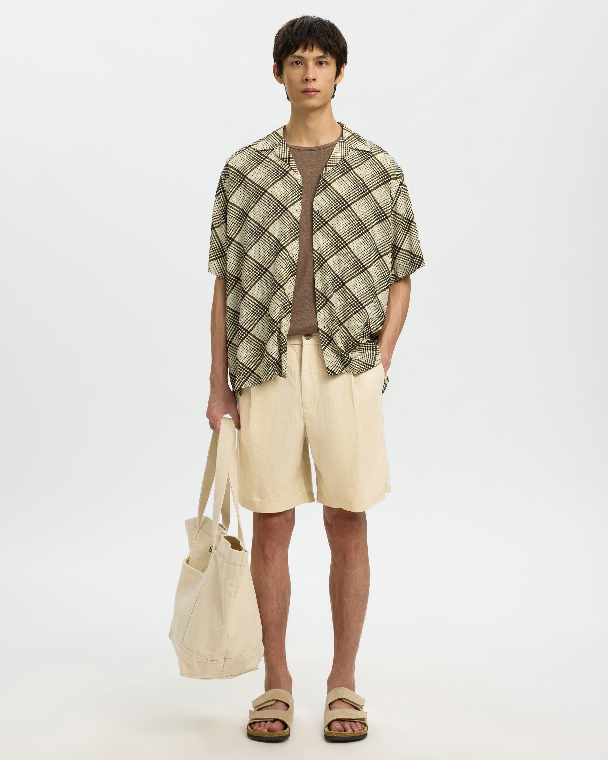 Art Linen Shorts - Oatmeal