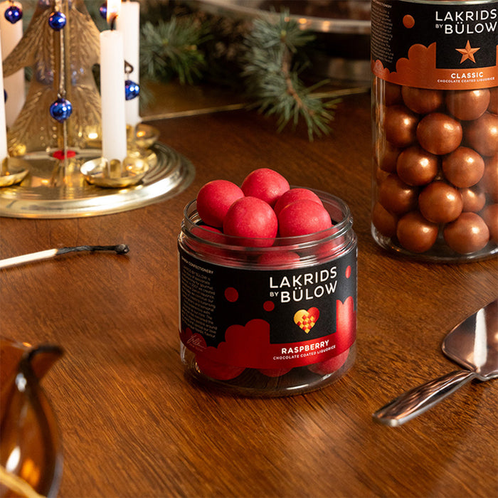 Chocolate Coated Liquorice Crispy Raspberry - Small 115g