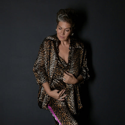 The Vanity Silk Shirt - Leopard Print