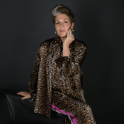 The Vanity Silk Shirt - Leopard Print