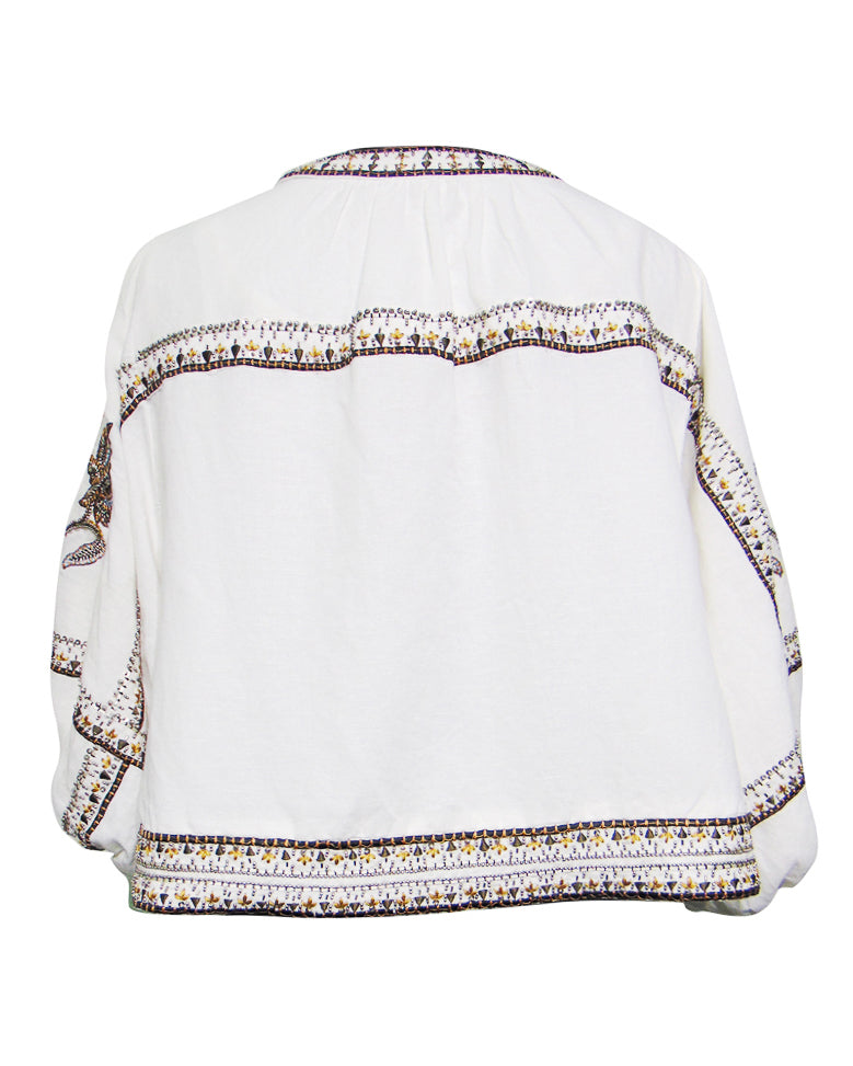 Sorelia Jacket - Simply White / Multicolor Embrroide