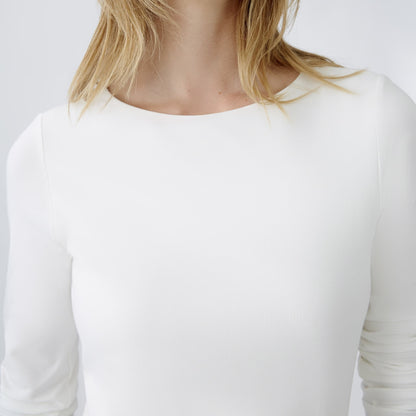 Long Sleeved T-Shirt - Cream