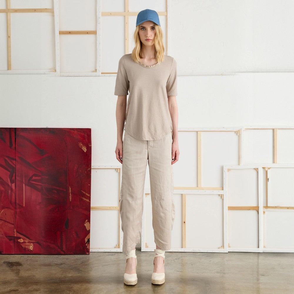 Womens Pocket Trousers - Simply Taupe