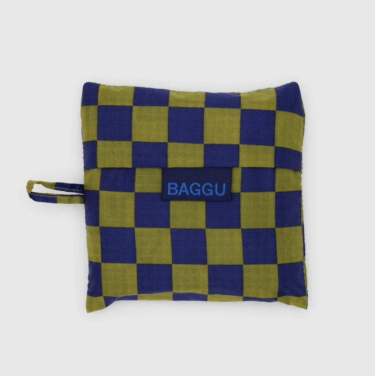 Standard Baggu - Pear Navy Check