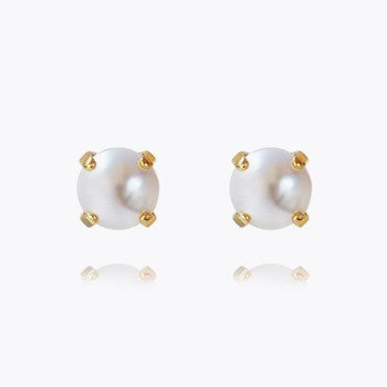Classic Stud Earring Gold - Pearl