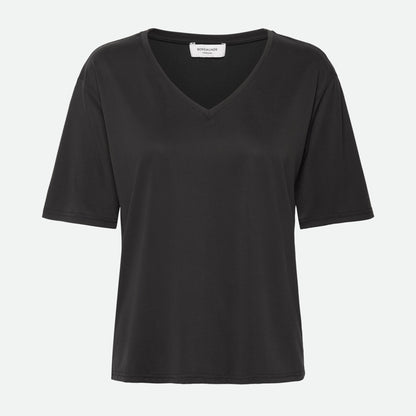 Elma Short Sleeve V-Neck T-Shirt - Black