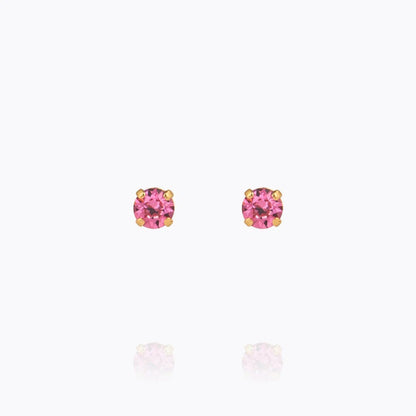 Mini Stud Earrings - Rose
