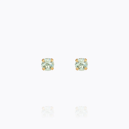 Mini Stud Earrings - Chrysolite