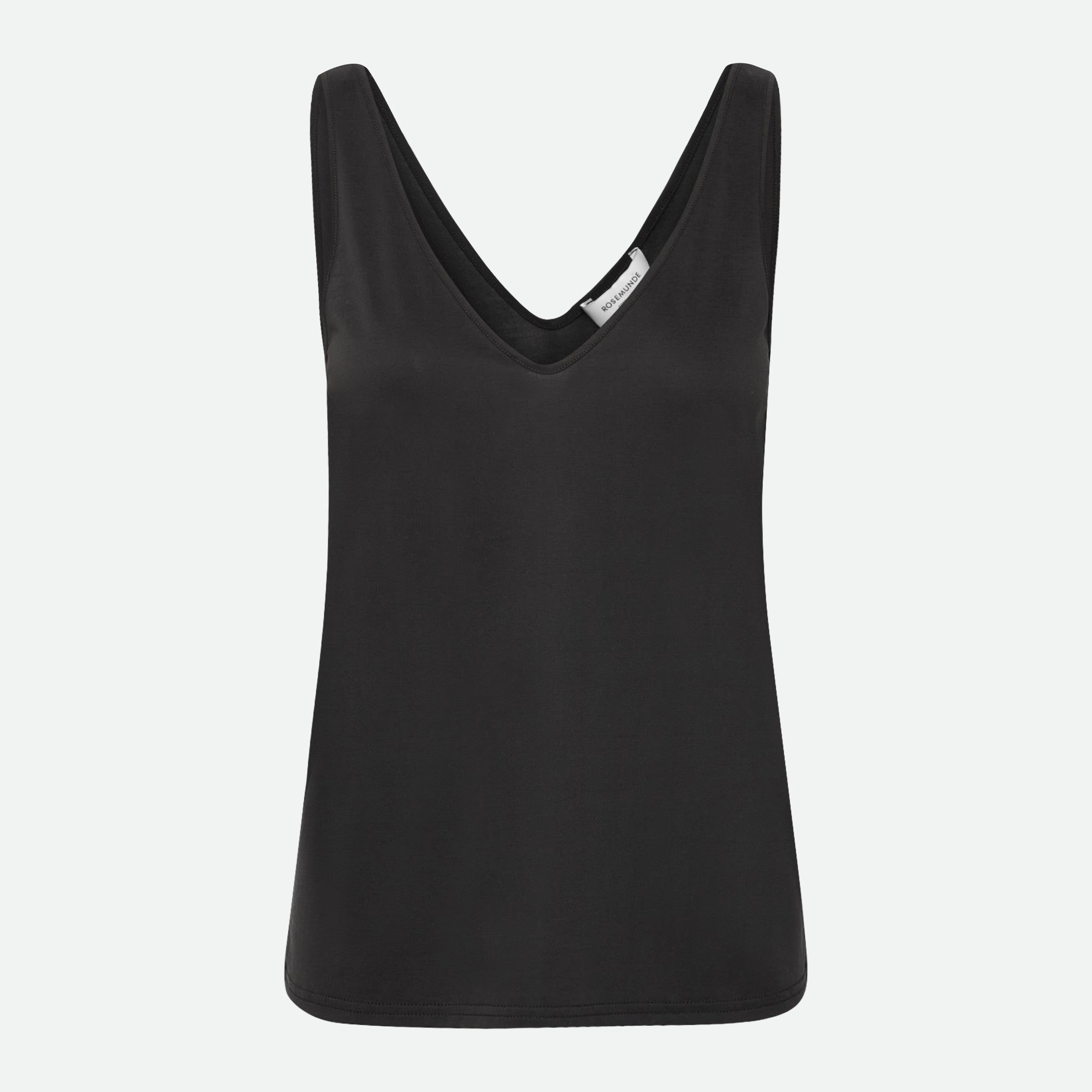 Elma Sleeveless V-Neck Top - Black