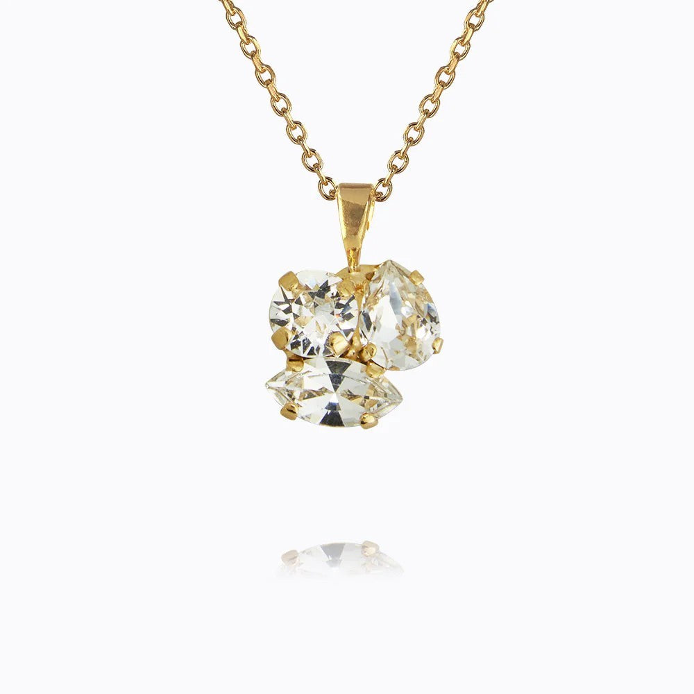 Ana Necklace Gold - Crystal