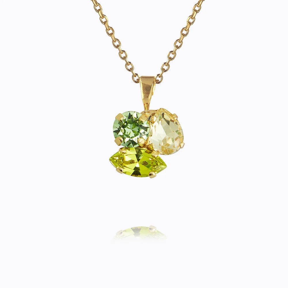 Ana Necklace Gold - Lime Combo