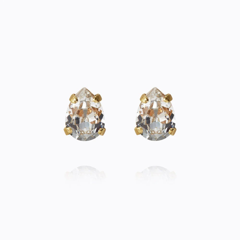 Superpetite Drop Earrings Gold - Crystal