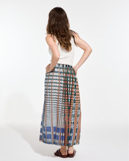 Check Skirt - Rust