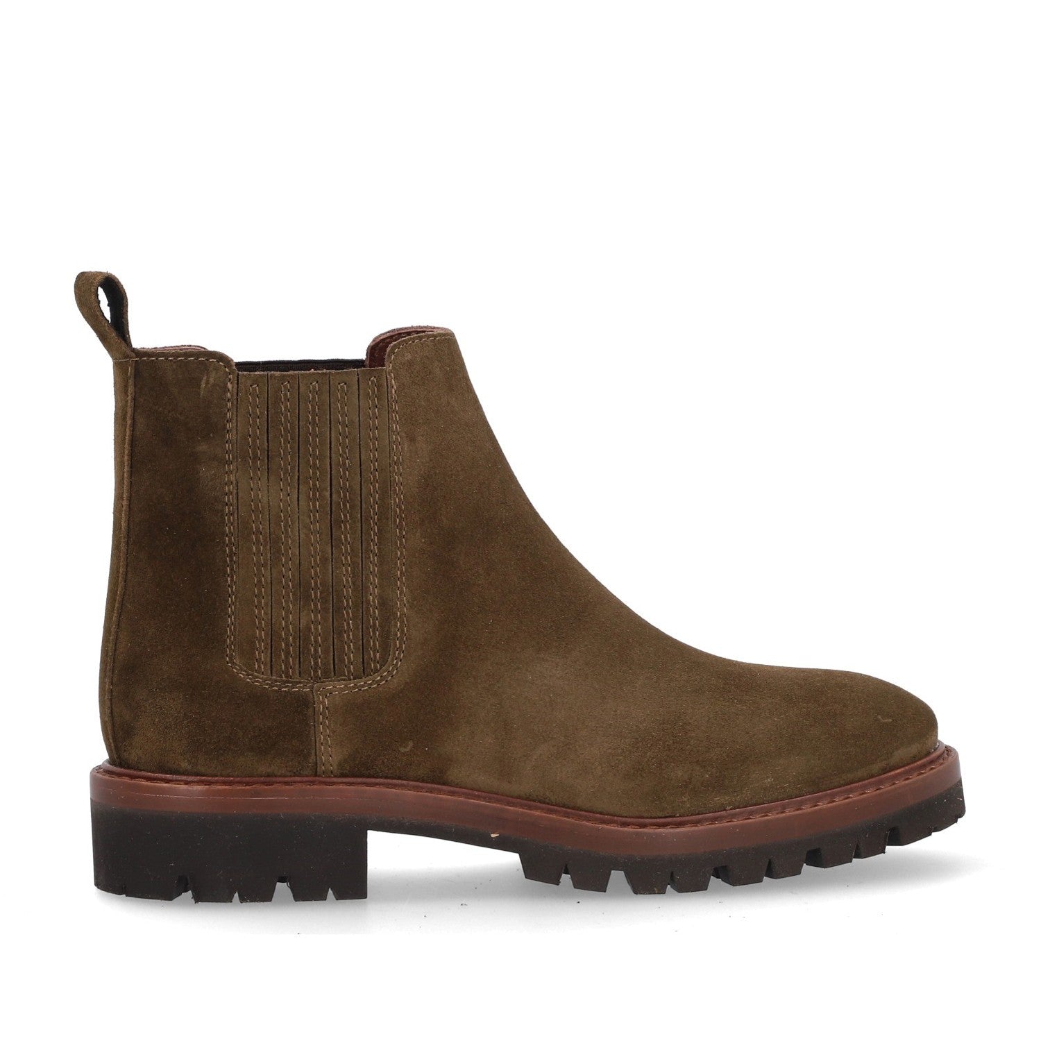 Suede Chelsea Boot - Musgo