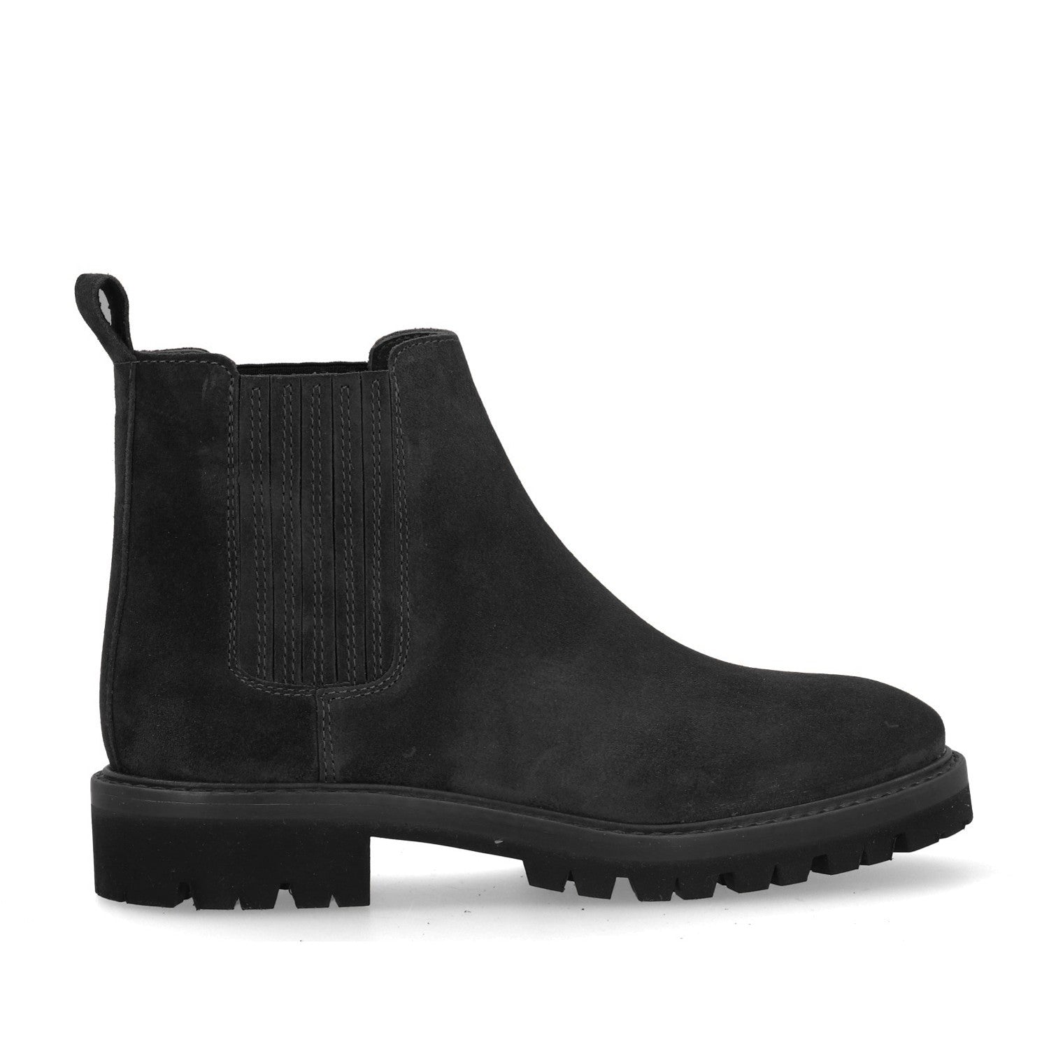 Suede Chelsea Boot - Off Black