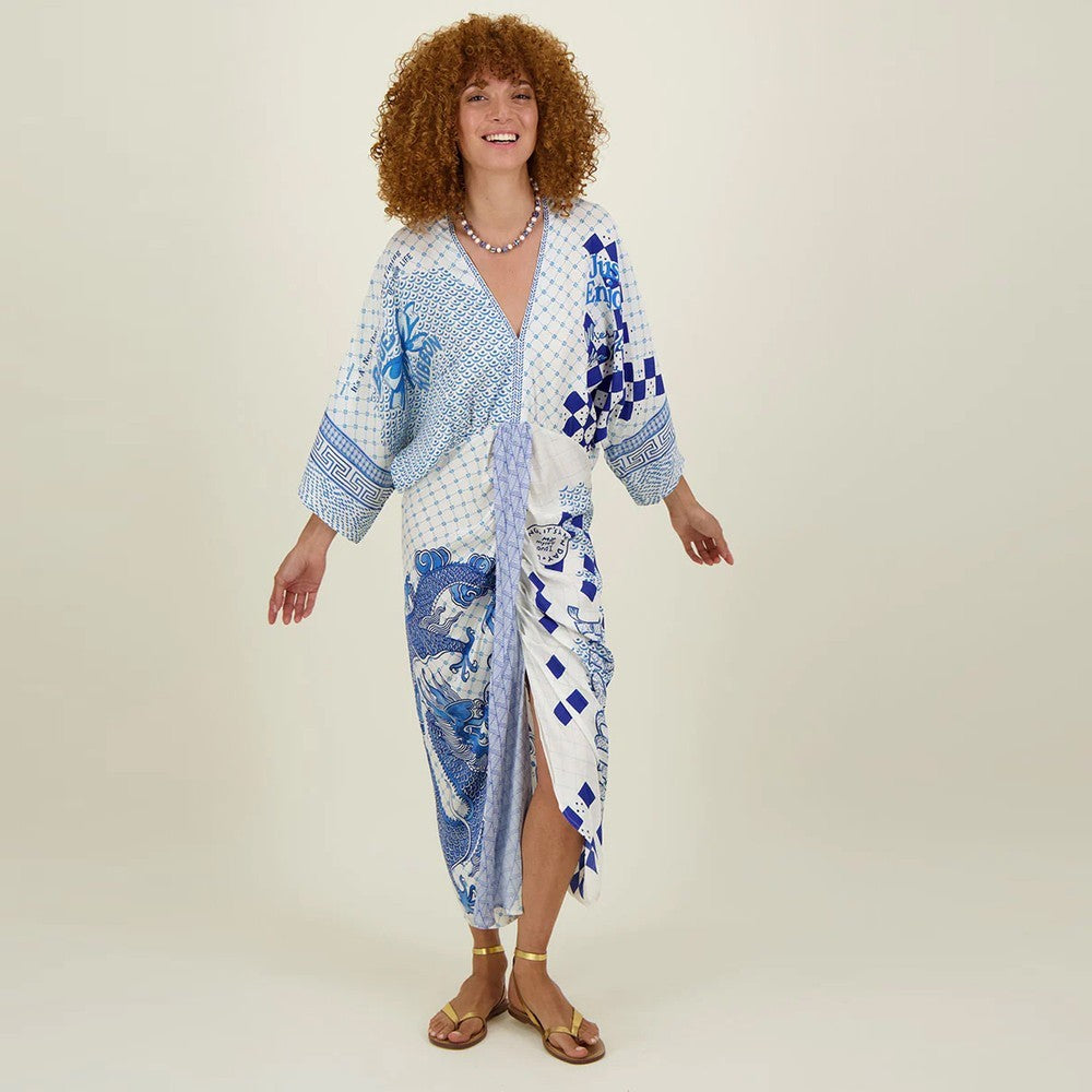 Sophia Kimono Dress - Amalfi Coast
