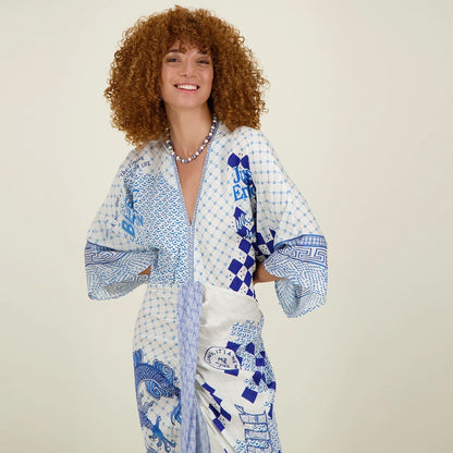 Sophia Kimono Dress - Amalfi Coast