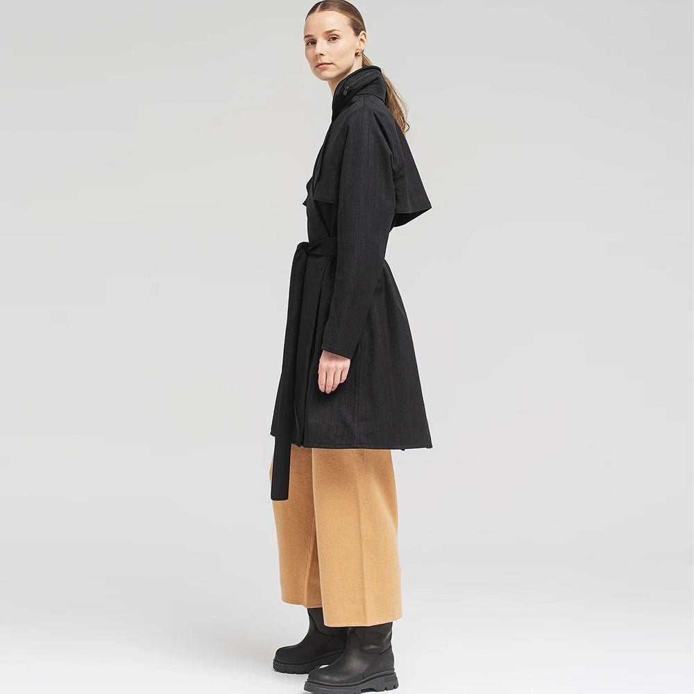 YR Coat - Black Tweed