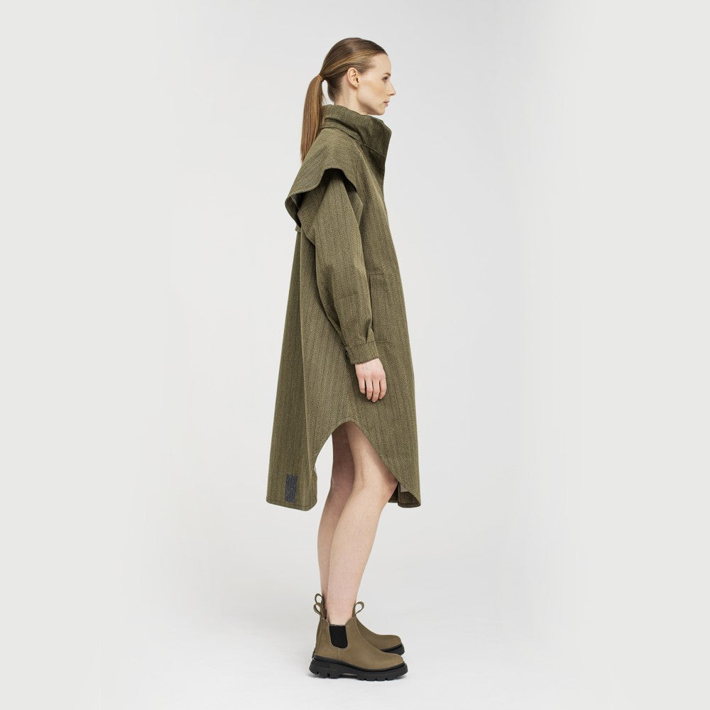 Tyfon Coat - Green Tweed