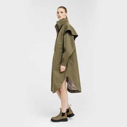 Tyfon Coat - Green Tweed