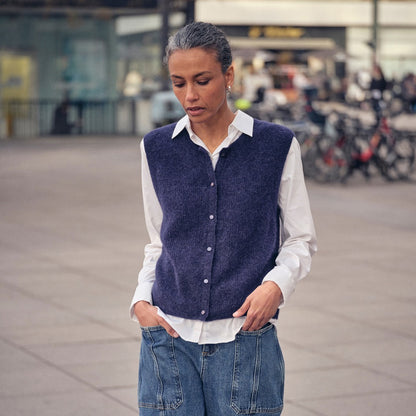 Almine Thora Knit Vest - Maritime Blue