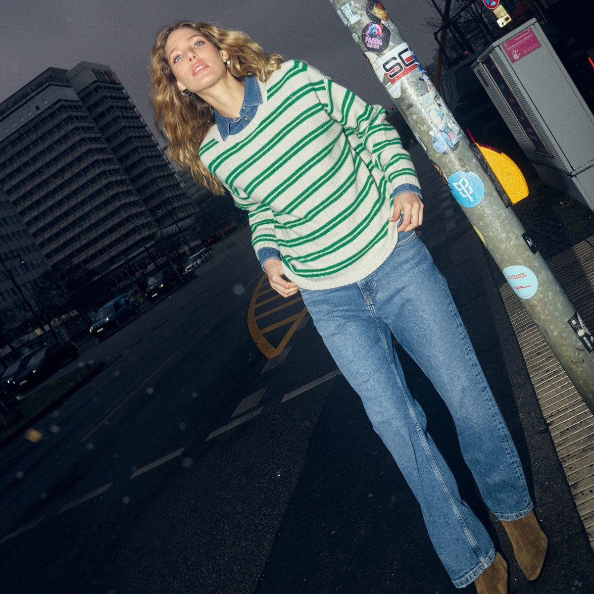Khai Two Stripe Knit - Amazon