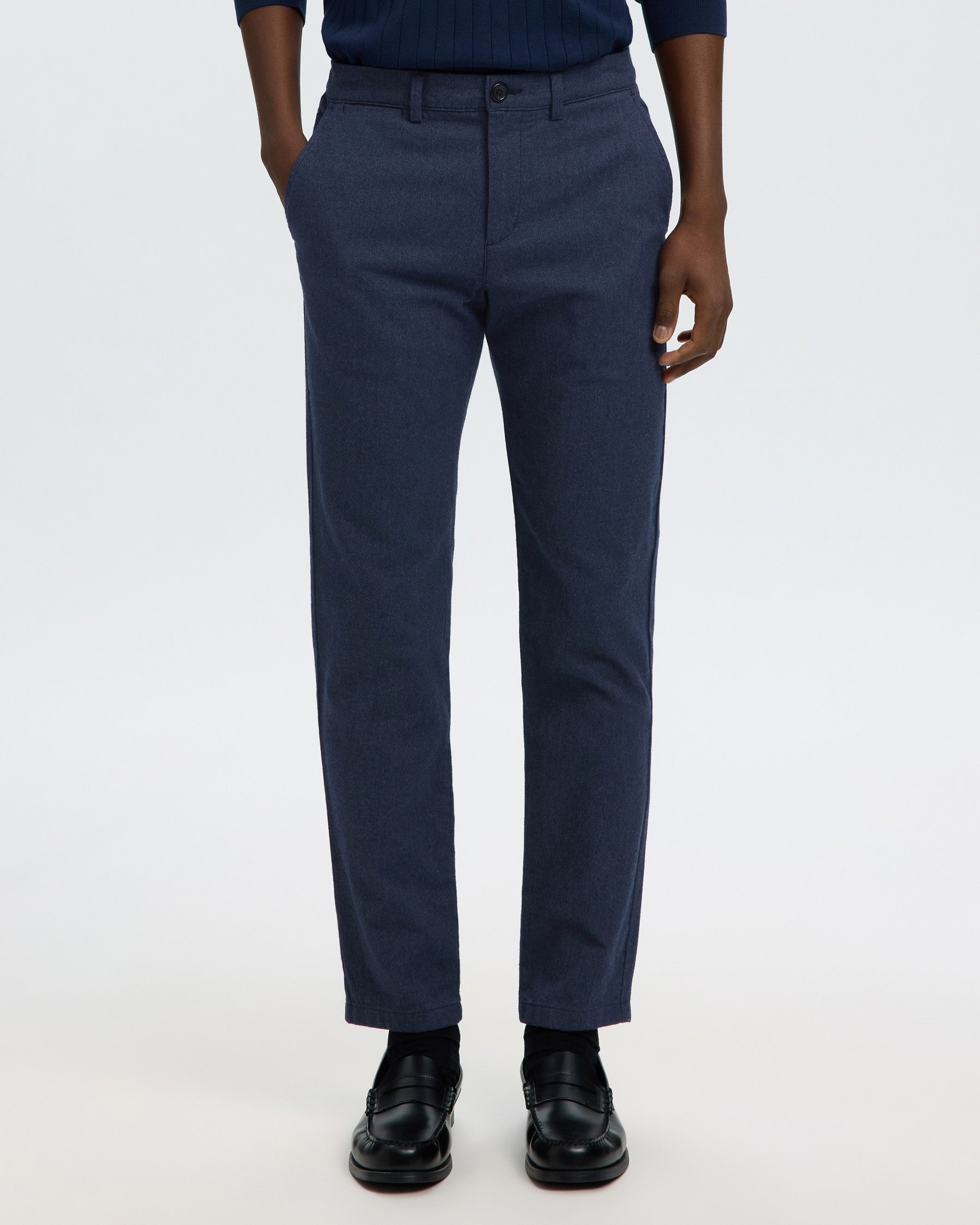 175-Slim Miles Brushed Pant - Dark Sapphire