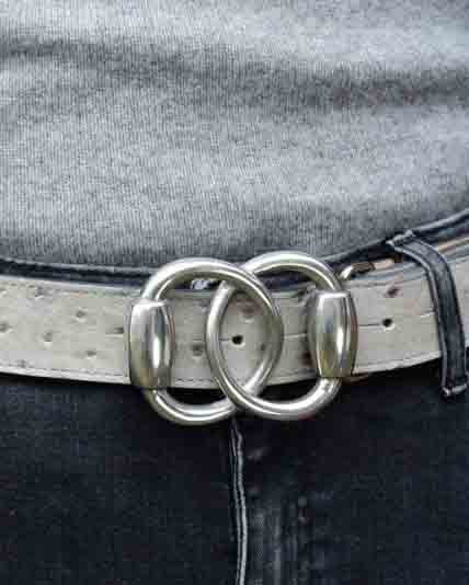 Baby Silver Bit Buckle - Silver