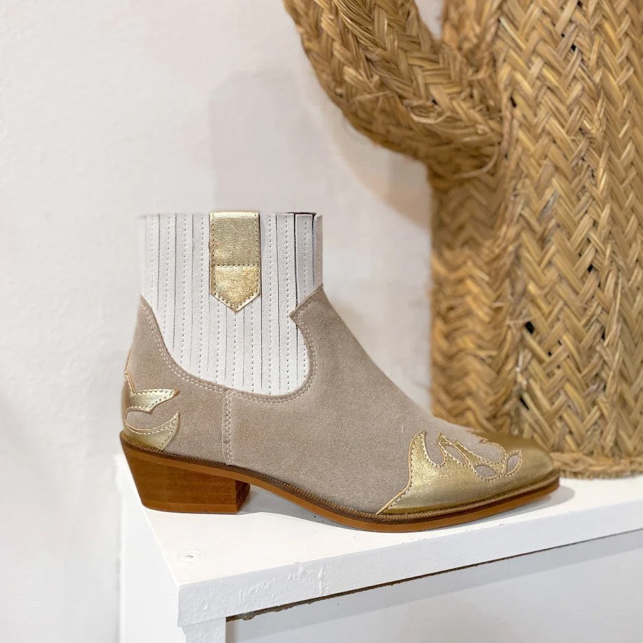 Austin Western Ankle Boot - Sand/Champagne