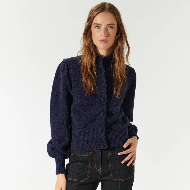 Bellis RWS Cardigan with Buttons - Navy