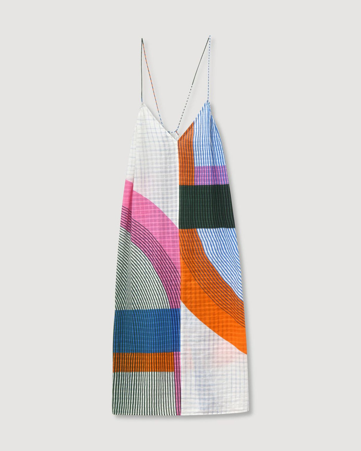Multi Swirl Print Sun Dress - Multi