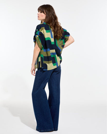 Geo Check Shirt - Green