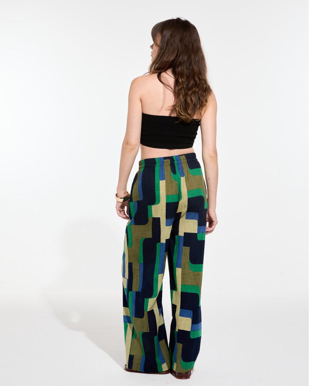 Geo Trouser - Green