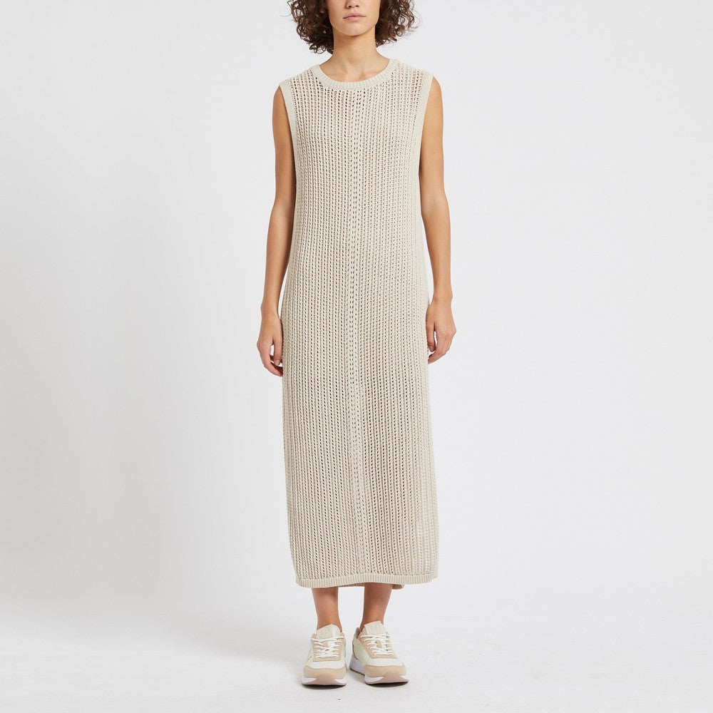 Lisetta Knit Midi Dress - Wool White