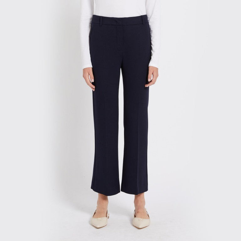 Muro Ankle Tailored Trousers - Navy