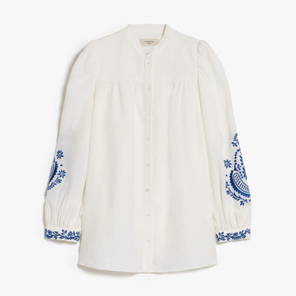 Carnia Embroidered Shirt - White