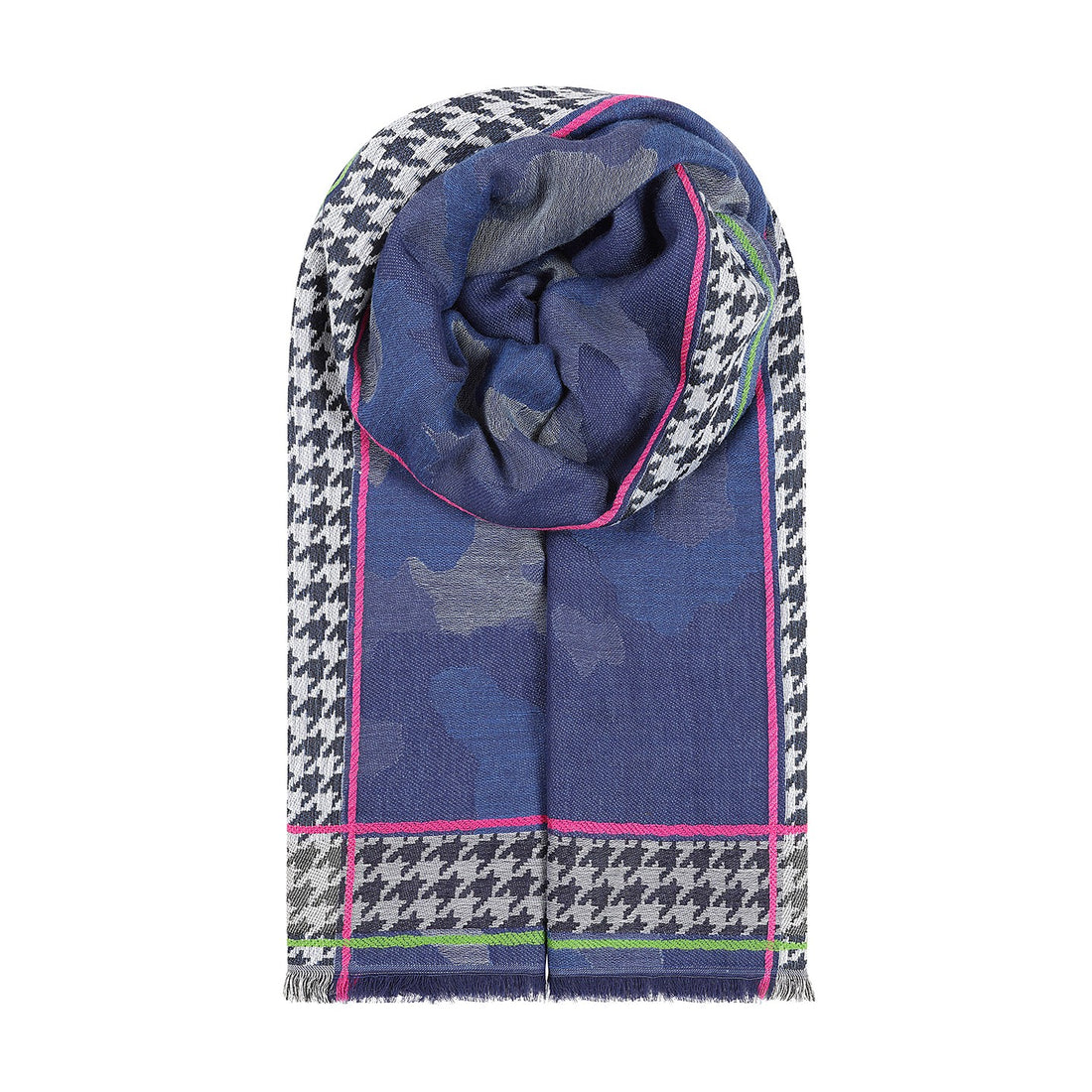 Camo Scarf - Navy