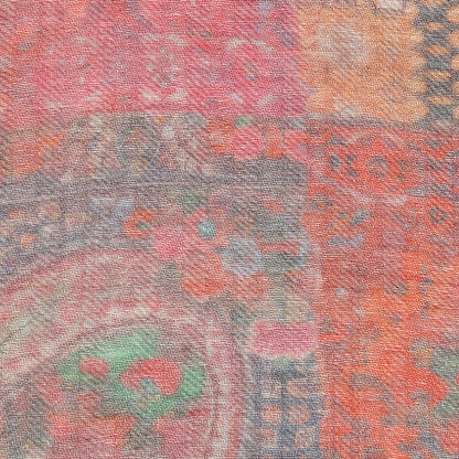 Soft Print Cashmere - Burgundy