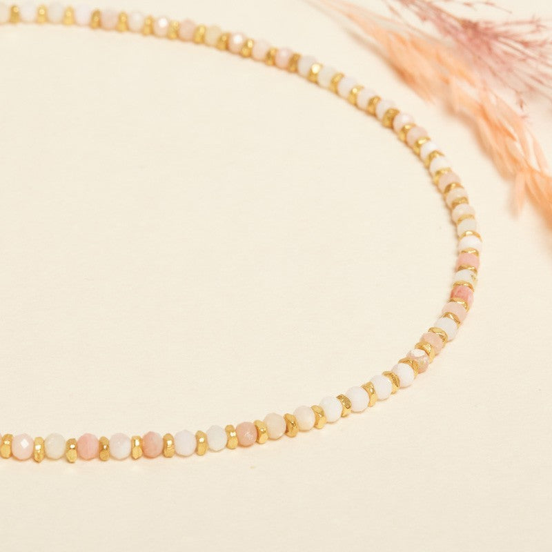 Crystal Necklace - Rose Opal